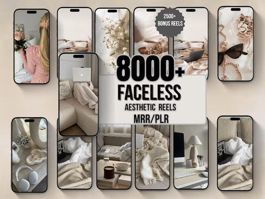 8000+ Faceless Aesthetic Reels