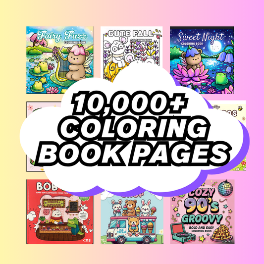 10,000+ Coloring Book Pages Bundle
