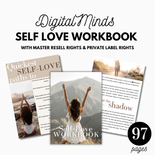 SelfCare Planner + Editable Canva Workbook