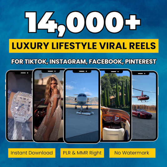 14,000+ 4k Luxury/Lifestyle/Animal Reels (with resell rights)